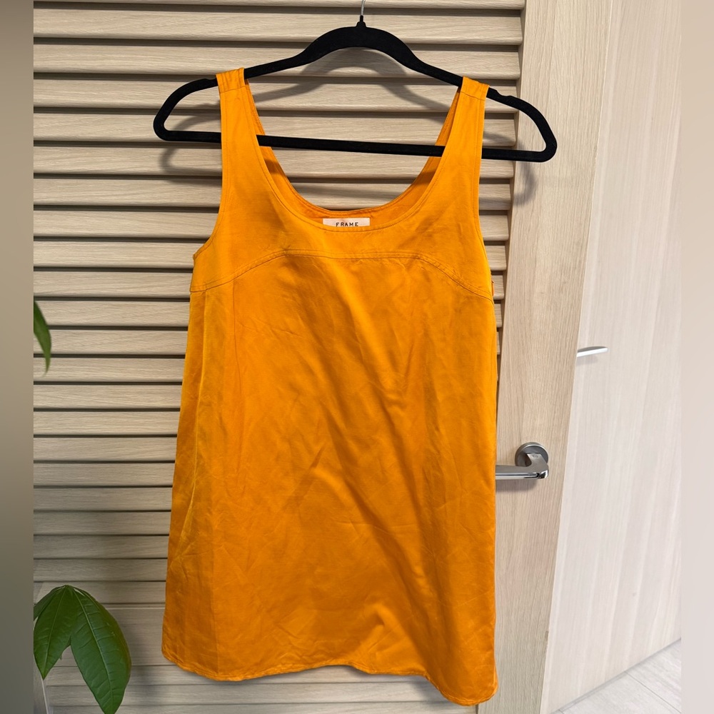 FRAME XS Mini Orange Dress